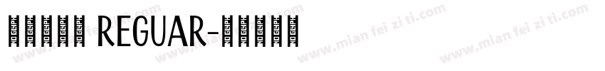 优设标题罴 Reguar字体转换